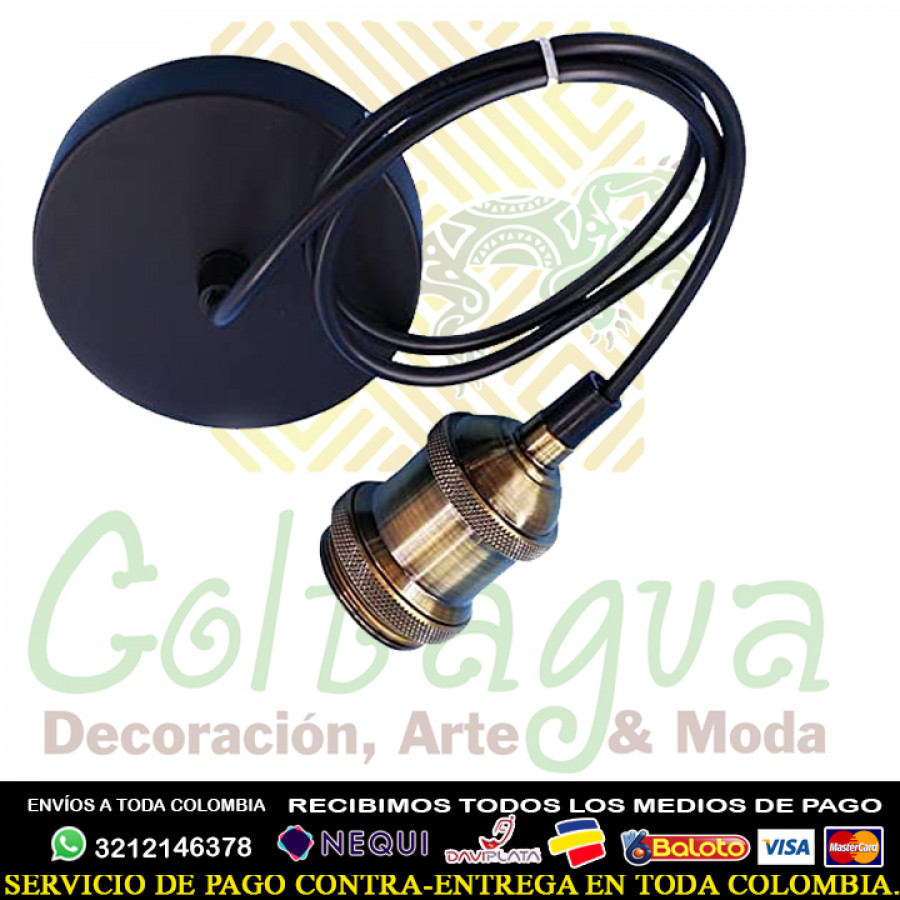 Porta Lampara Colgante