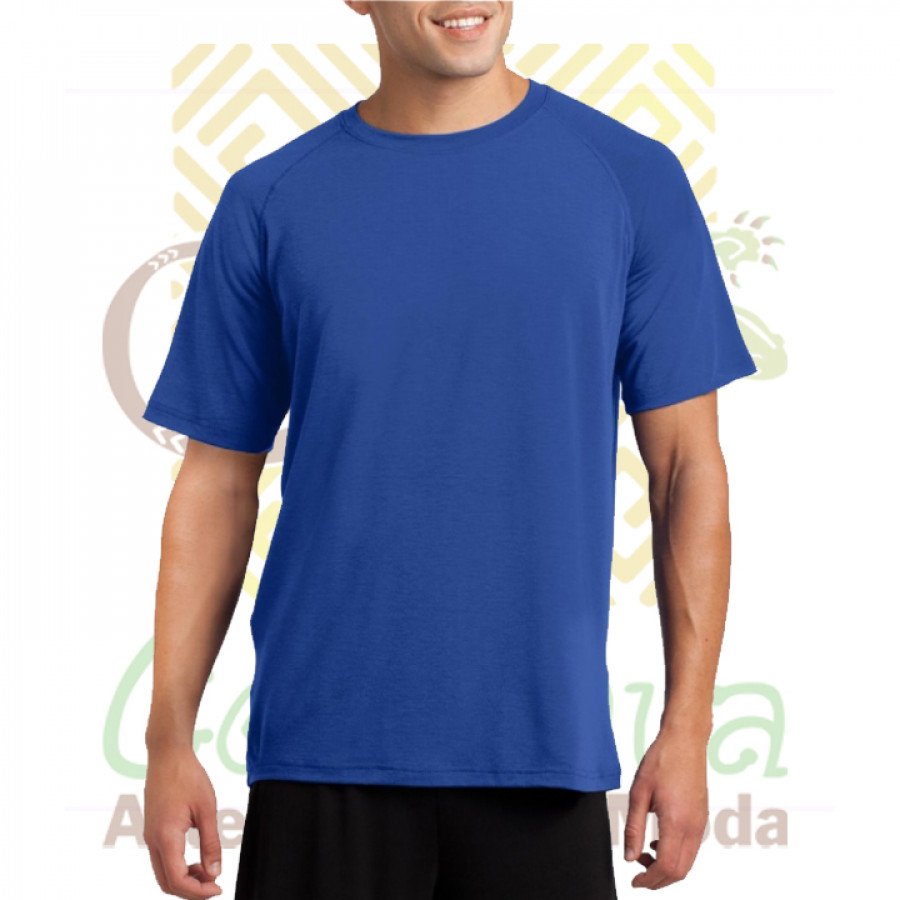 Camiseta Algodón Azul Rey Caballero - Redondo