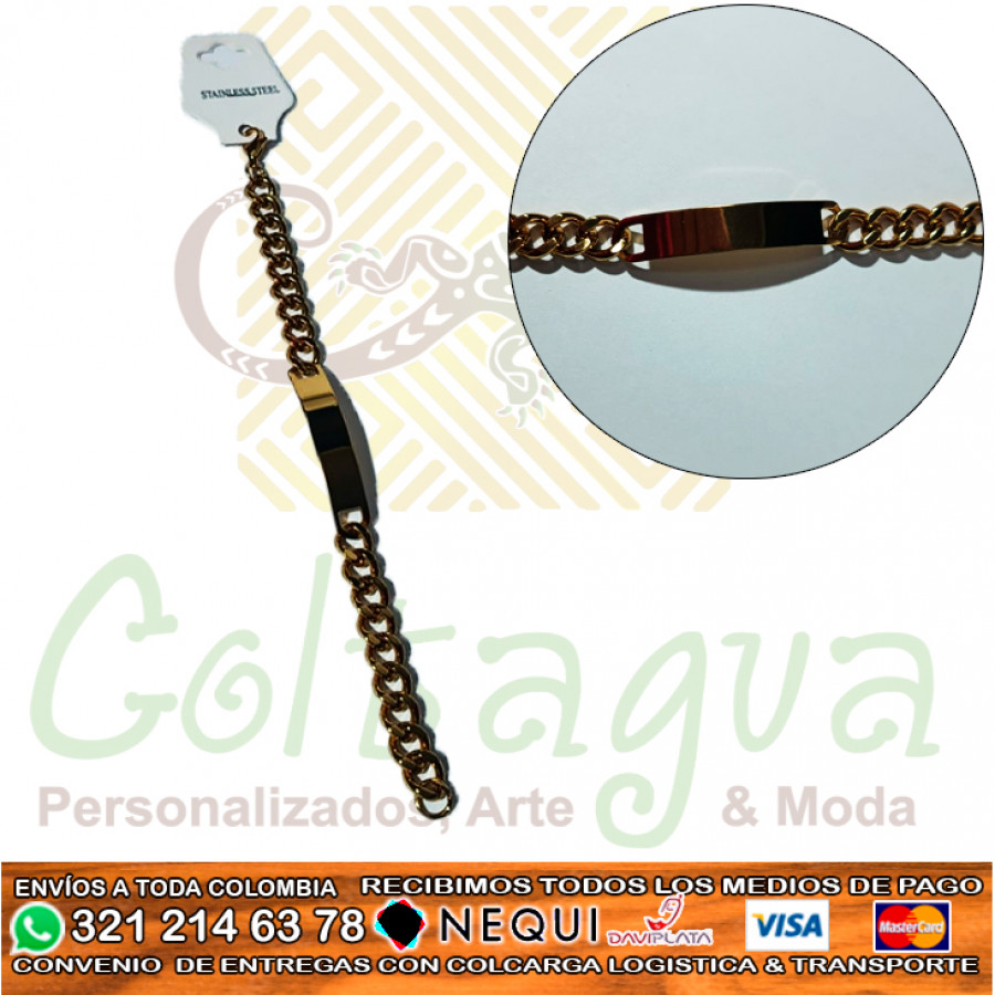 Esclava Con Placa Personalizada Esclava Con Placa Personalizada