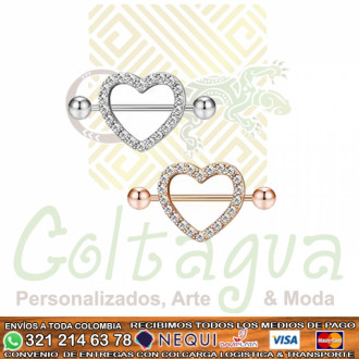 Joya piercing pezón  de lujo
