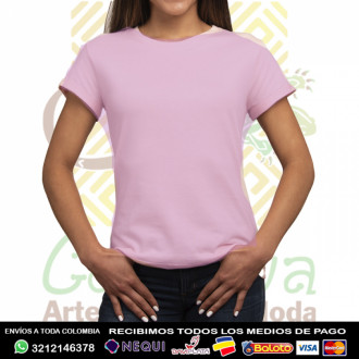 Camiseta Rosada Piel De Durazno Dama