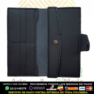 Cartera Grande En Cuero Para Mujer