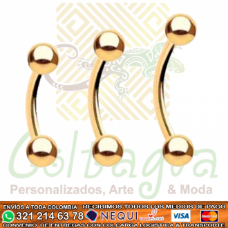 Piercing banana - dorada fina