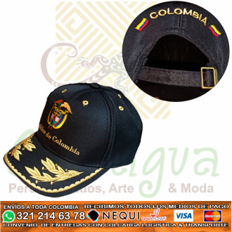 Gorra Republica De Colombia Con Laureles