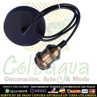 Porta Lampara Colgante