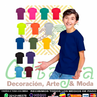 Camiseta Algodón Para Niñ@ Varios