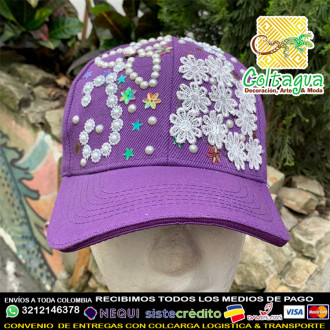 Gorra Pedreria Decorada