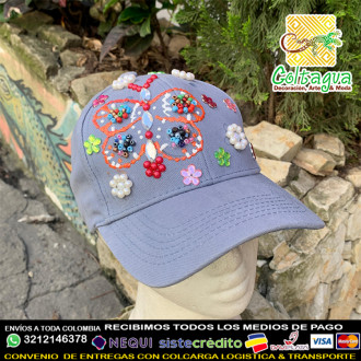 Gorra Pedreria Decorada