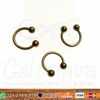 Piercing Herradura Dorado