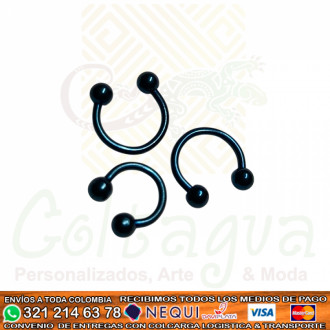 Piercing Herradura Azul