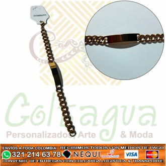 Esclava Con Placa Personalizada Esclava Con Placa Personalizada