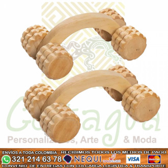 Masajeador Carro Madera Grande Maderoterapia