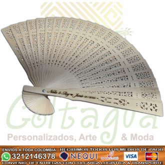 Abanico En Madera  Personalizado