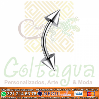 Piercing Banana Plateado