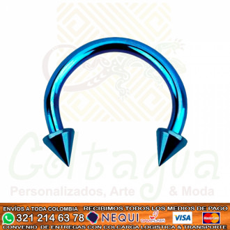 Piercing Banana Azul