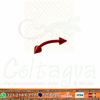 Piercing Banana Rojo