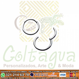 Piercing Aro Nariz Liso En Plata