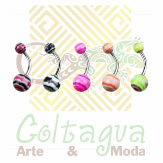 Piercing Ombligo Bola Acrílico