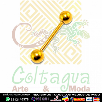Barra Acero Dorado