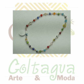 Tobillera Plata Con Pepa Agata