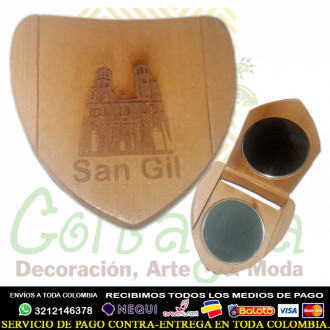 Espejo En Madera Marcado San Gil