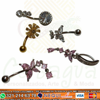 Piercing Ombligo Dije Largo